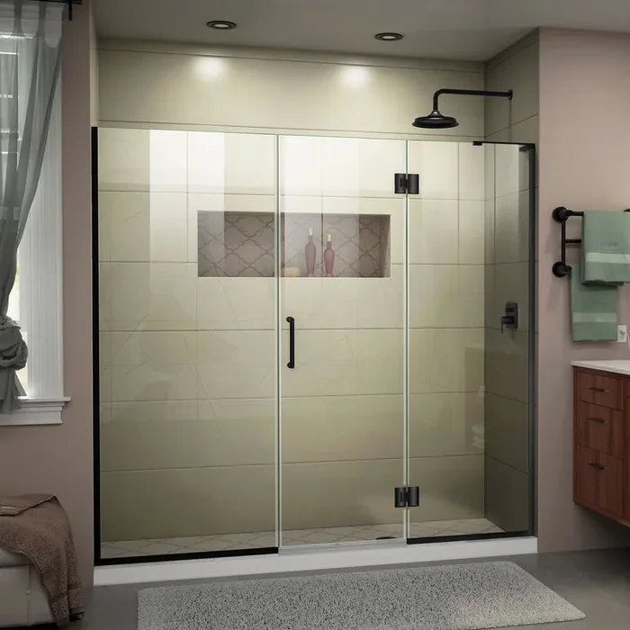 Dreamline Unidoor-x 62-62 1/2 In. W X 72 In. H Frameless Hinged Shower Door – D3241472
