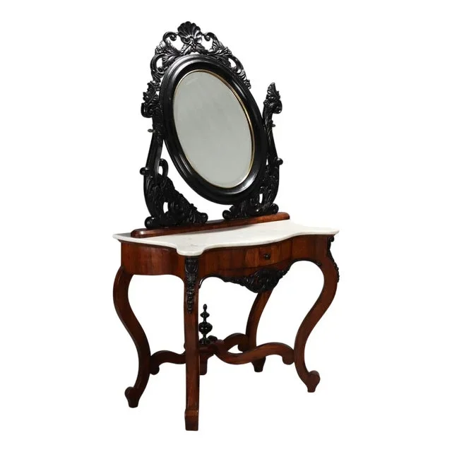 Dressing or Console Table with Mirror