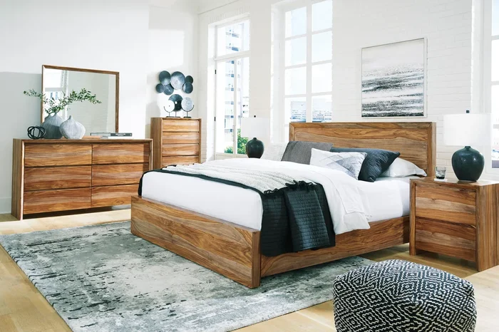 Dressonni Brown Panel Bedroom Set