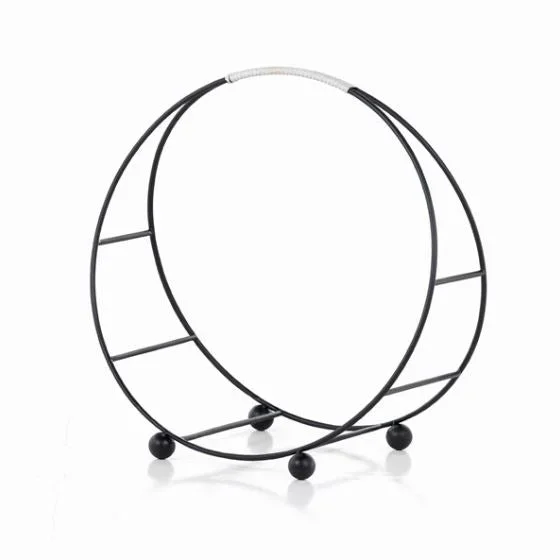 Duro Small Firewood Storage-Charcoal Iron
