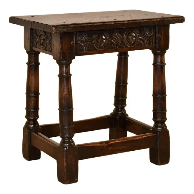 Early 19th Century English Oak Joint Stool