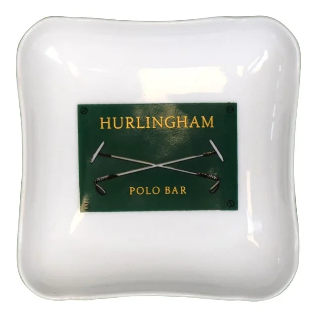 Early 19th Century Hurlingham Polo Bar Porcelain Ashtray