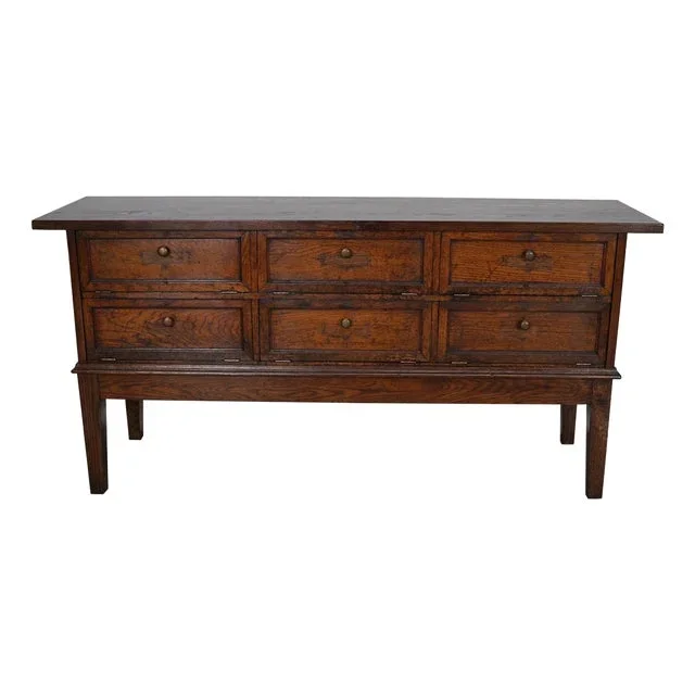 Early 20th Century French Oak Apothecary Cabinet Folding Doors