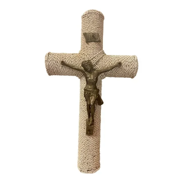 Early 20th Century Handmade Crucifix