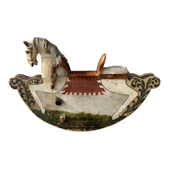 Early 20th Century Medieval Style Rocking Horse