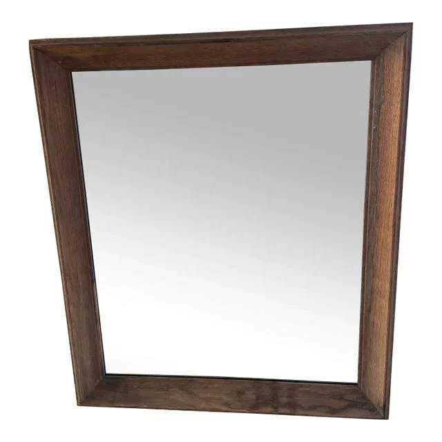 Early 20th Century Wooden Frame Mirror
