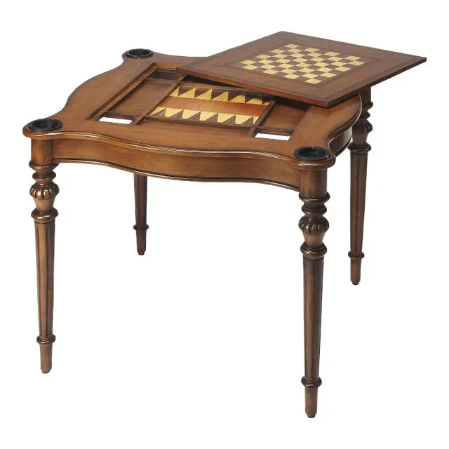 Eastwick Game Table, Medium Brown
