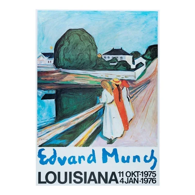 Edvard Munch The Girls on the Bridge Poster