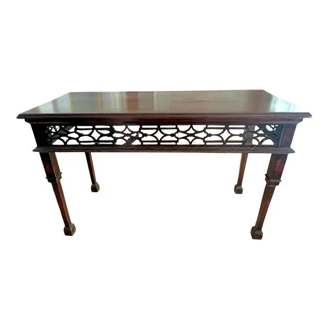 Eighteenth Century English/American Chippendale Mahogany Console Table Circa 1780