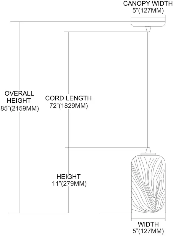 ELK Lighting 1-Light Mini Pendant – 544-1MR