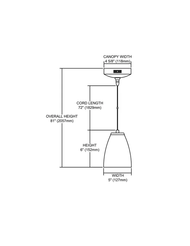 ELK Lighting 1-Light Mini Pendant – PF1000/1-LED-BN-CN