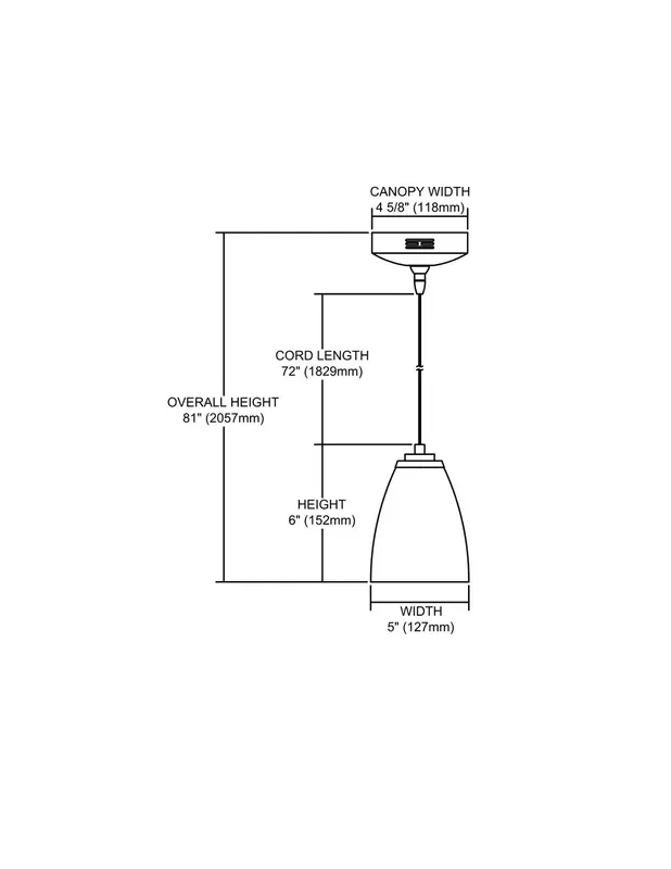 ELK Lighting 1-Light Mini Pendant – PF1000/1-MR16-BN-M