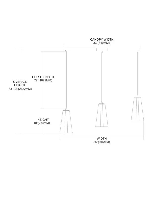 ELK Lighting 3-Light Pendant – 60048-3L
