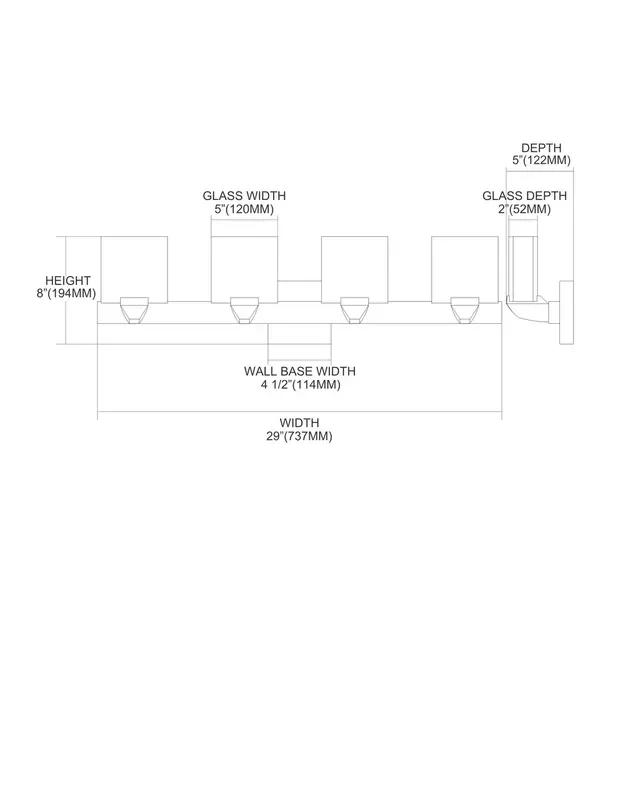 ELK Lighting 4-Light Vanity Light – 84048/4