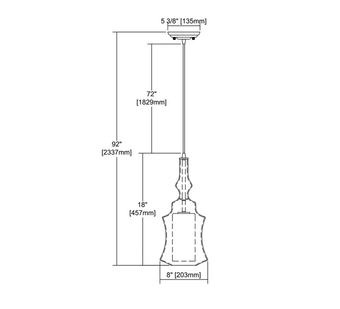 ELK Lighting Alora 1-Light Mini Pendant – 56503/1