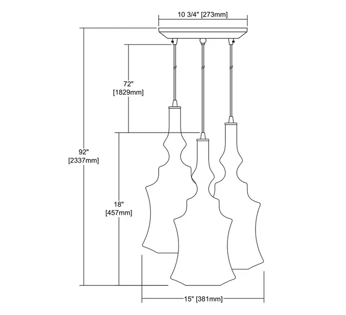 ELK Lighting Alora 3-Light Mini Pendant – 56502/3