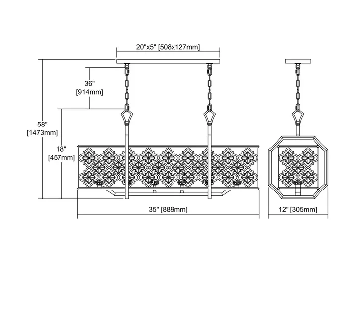 ELK Lighting Armand 6-Light Chandelier – 32095/6