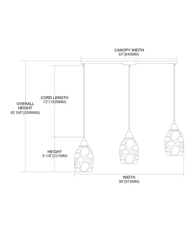 ELK Lighting Avalon 3-Light Mini Pendant – 73041-3L