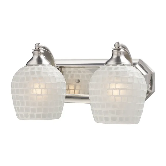 ELK Lighting Bath And Spa 2-Light Vanity Light – 570-2N-WHT