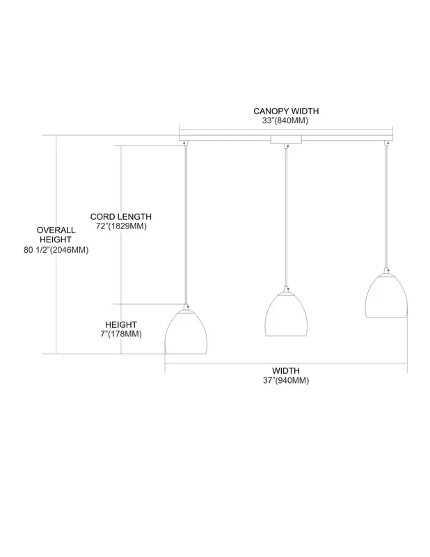 ELK Lighting Colorwave 3-Light Mini Pendant – 31445/3L-RB