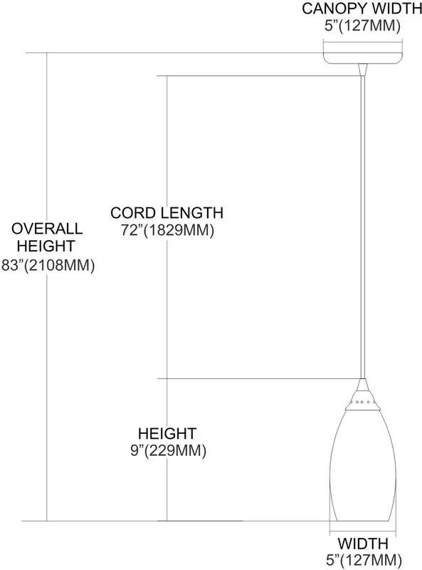 ELK Lighting Galaxy 1-Light Mini Pendant – 20001/1CG