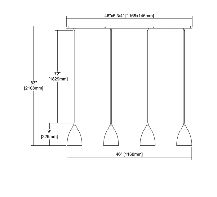 ELK Lighting Merida 4-Light Pendant – 56530/4LP