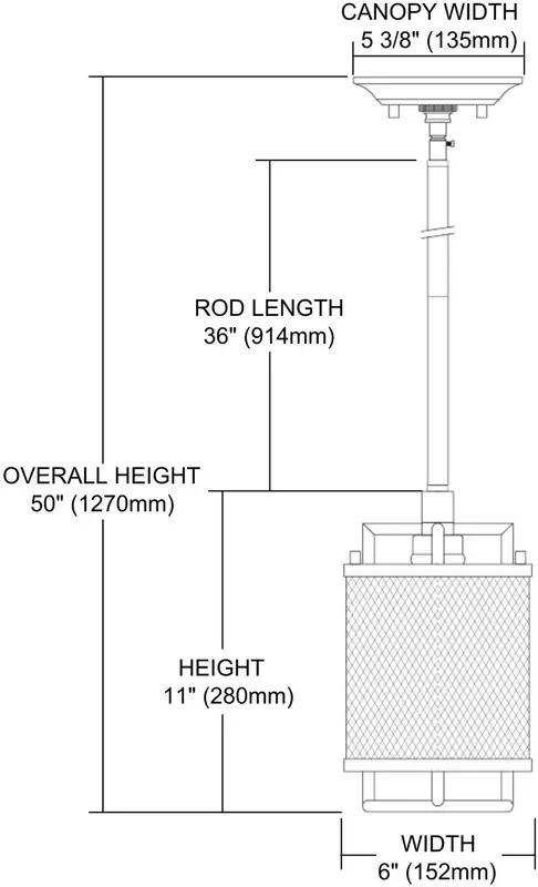 ELK Lighting Slatington 1-Light Mini Pendant – 31236/1