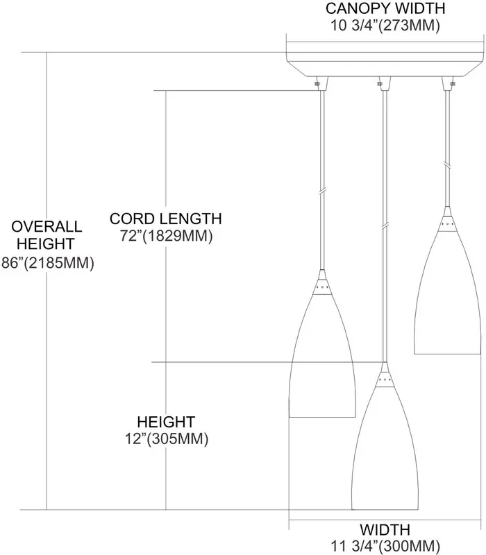 ELK Lighting Vesta 3-Light Mini Pendant – 2582/3