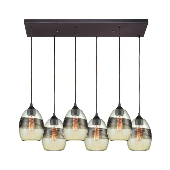 ELK Lighting Whisp 6-Light Pendant – 25122/6RC