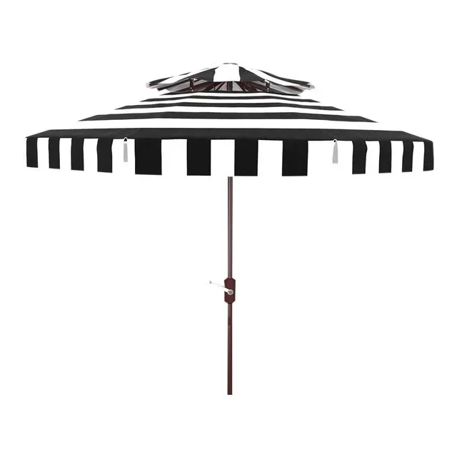 Elsa Fashn 9 Ft Double Top Umbrella – Navy/White