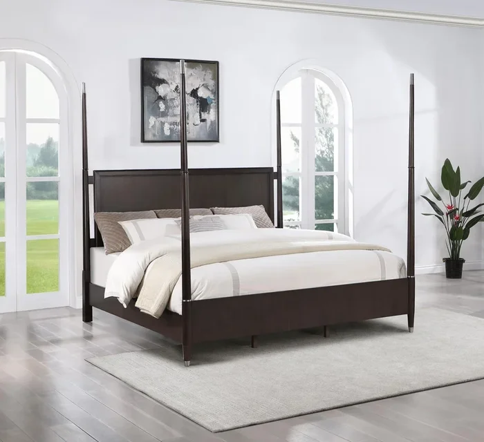 Emberlyn Brown Queen Poster Bed