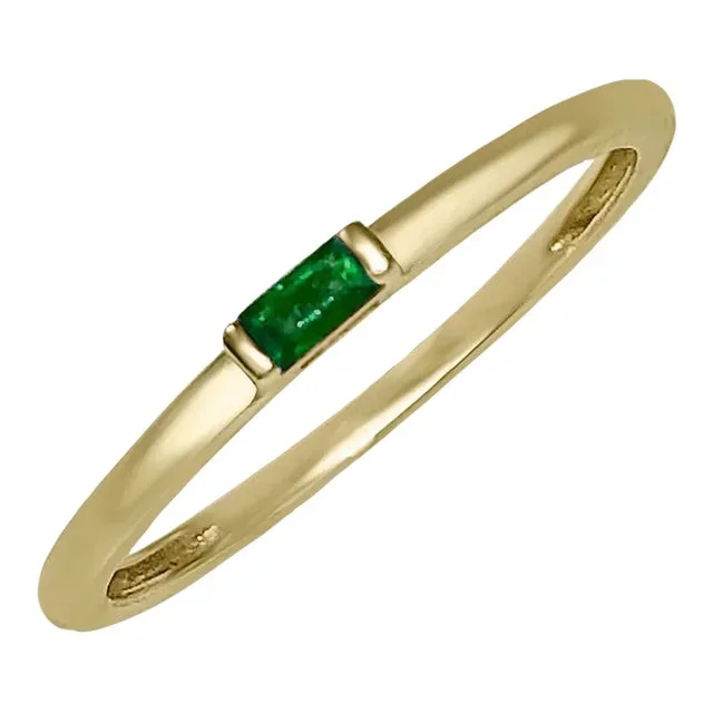 Emerald Pinky Ring Size 3