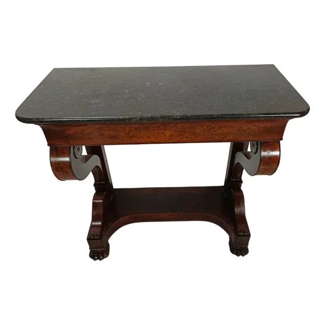 Empire Marble Brown Console