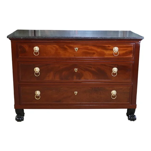 Empire Maroon Chest of Drawers