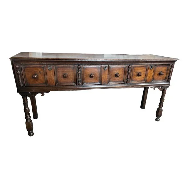 English Jacobean Oak Dresser