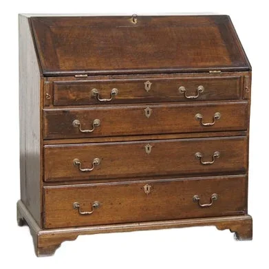 English Oak Secretary with a Interior