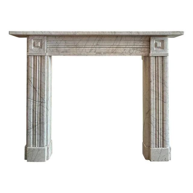 English Regency Marble Fireplace Mantel, 1820s