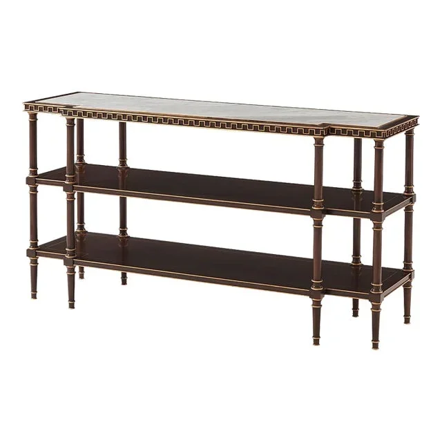 English Three Tier Console Table