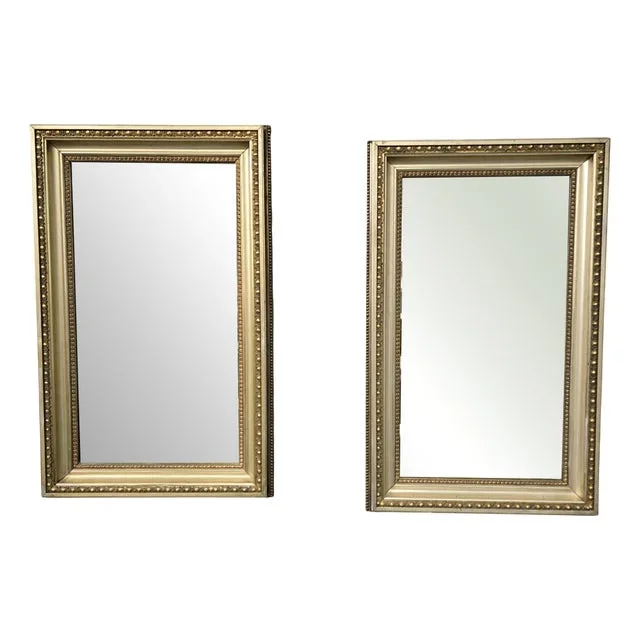 English Victorian Gilt Mirrors, 1850s, Set of 2