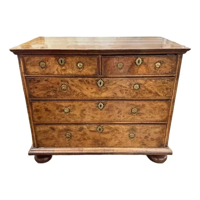 English William and Mary Walnut Chest
