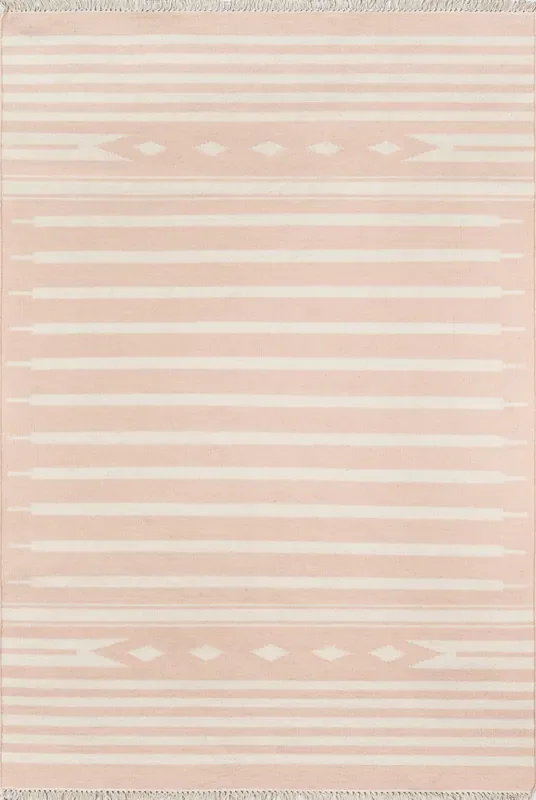 Erin Gates Thompson THO-1 Pink Hand Woven Area Rugs