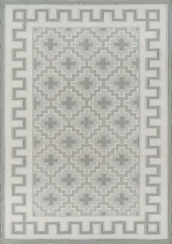 Erin Gates Thompson THO-4 Grey Hand Woven Area Rugs