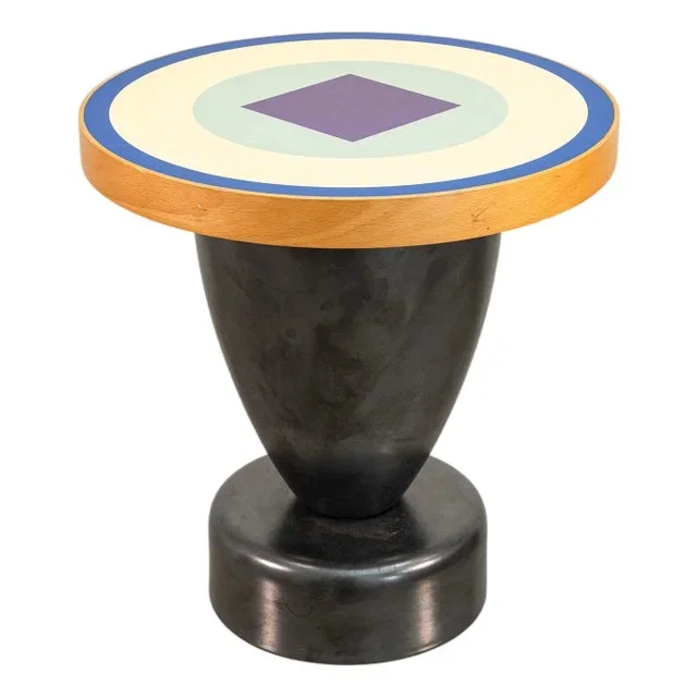 Ettore Sottsass Lipari Side Table Zanotta Italy 1992 Postmodern Memphis Design