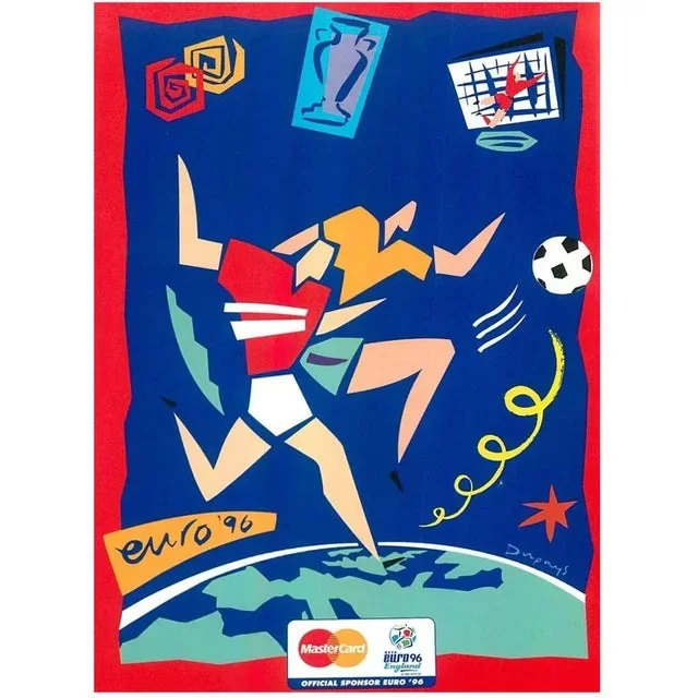 Euro 96 England, 1996, Poster