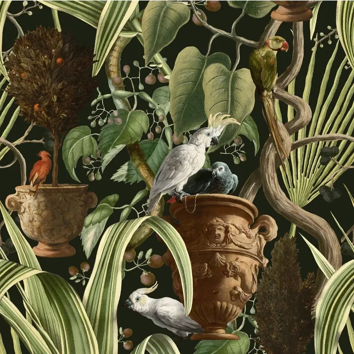 Exotic Menagerie Wallpaper Sample Swatch