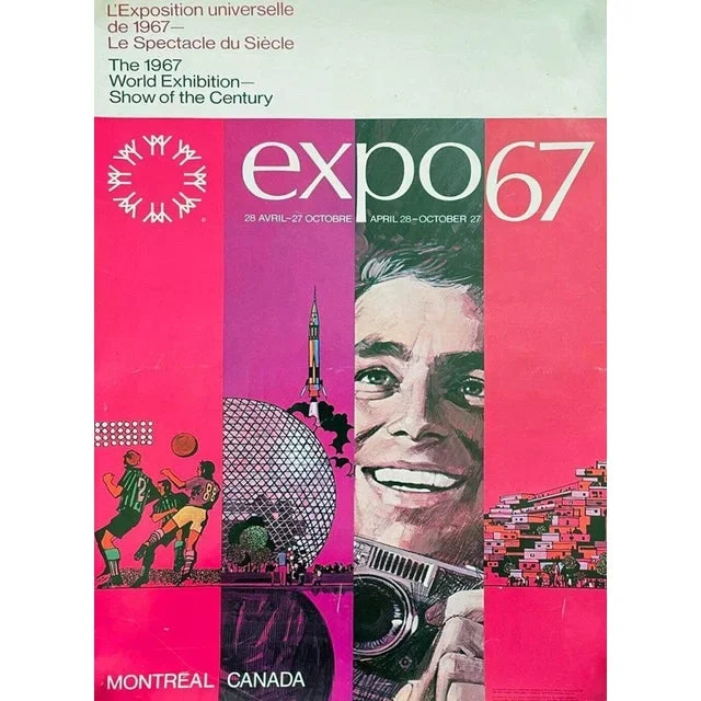 Expo 67 Montreal Worlds Fair Poster, 1967