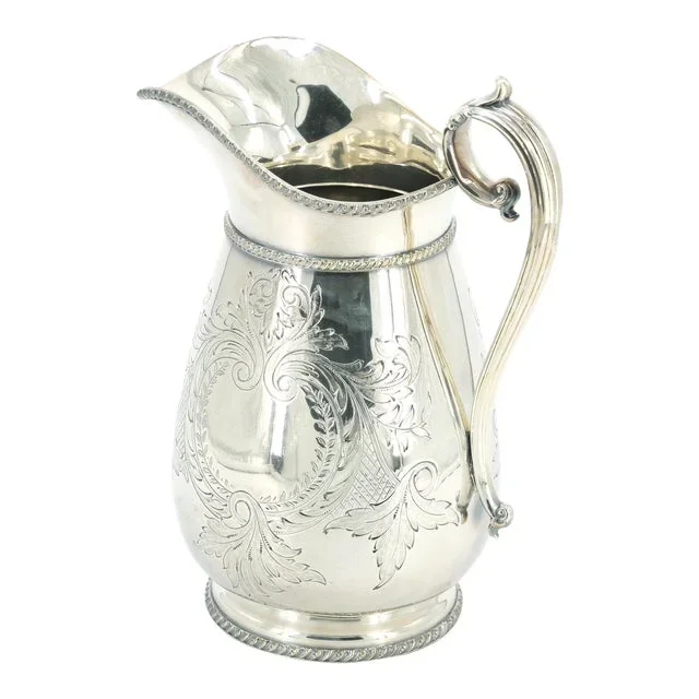 Exquisite Old English Sheffield Silver-Plated Tableware Serving Pitcher