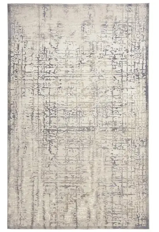 Feizy 3683FBGE Waldor Machine Made Ivory / Beige Area Rugs