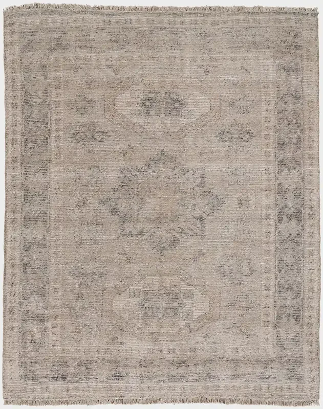 Feizy 8799FGRY Caldwell Hand Woven Tan / Gray Area Rugs
