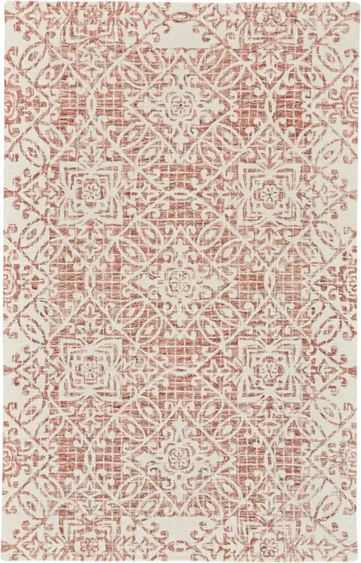 Feizy I8071RST Rhett Hand Tufted Rust / Ivory Area Rugs